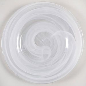 Snow White Alabaster Salad Plate